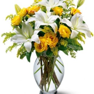 Pure Love Flower arrangement from locally owned lake oswego florist artistic flowers