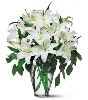 Perfect White Lilies flower arrangement