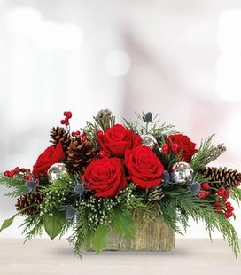 Holiday Cheer Bells Flower arrangement from trusted and locally owned Lake Oswego, OR florist Artistic Flowers